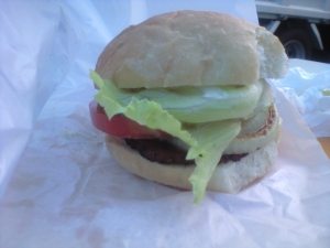 手作りハンバーガー